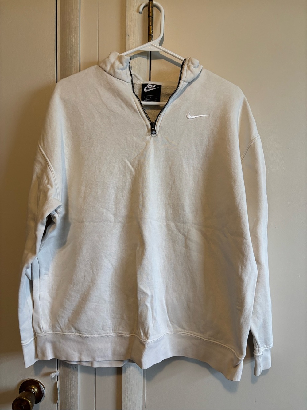 Nike Light Gray Women’s Quarter-Zip Pullover